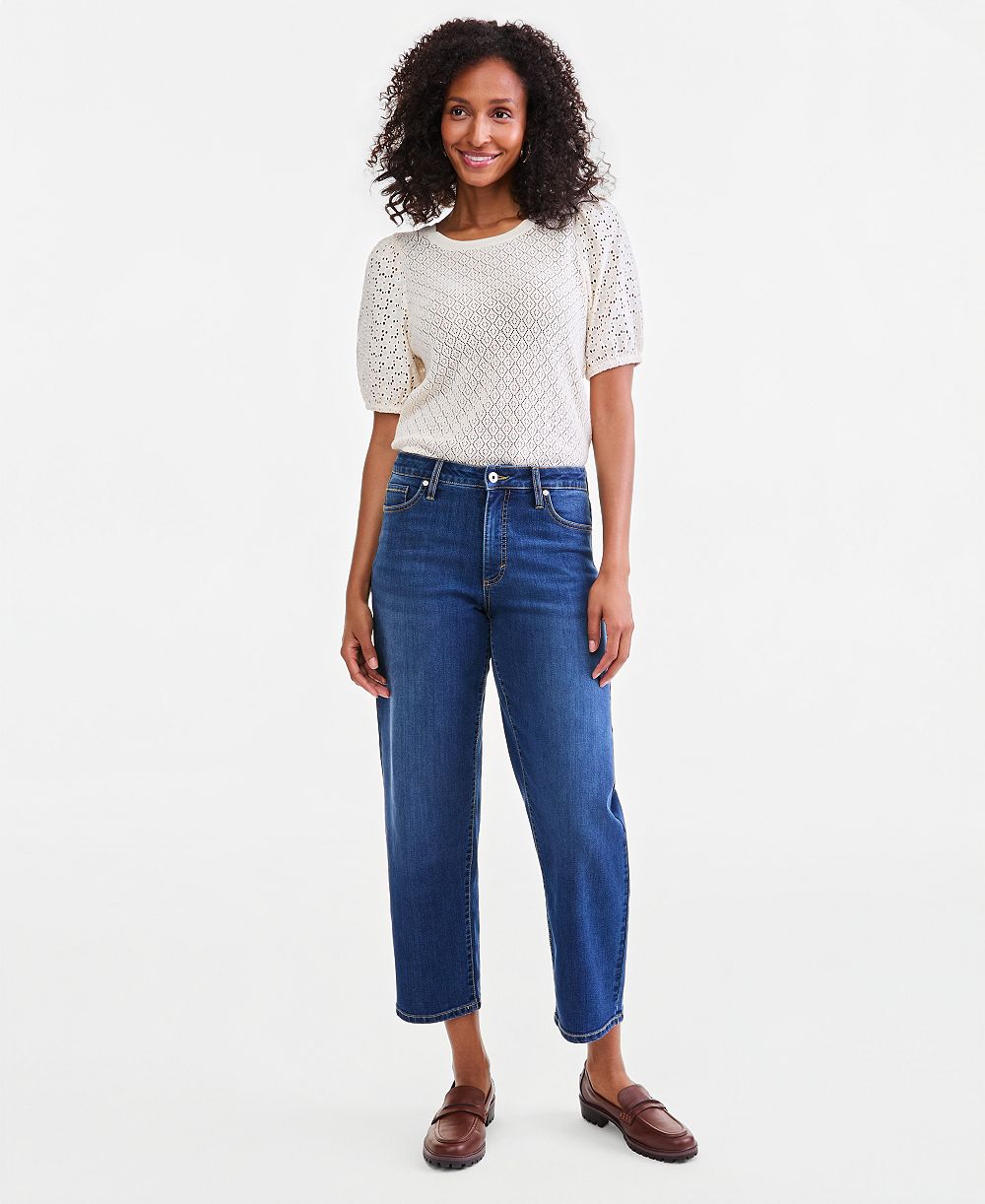 Style & Co Women's High-Rise Barrel Relaxed Fit Jeans, Macy's Exclusive