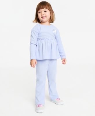Детский комплект из 2 предметов Epic Threads Brushed Rib Top & Pants для девочек 12M-5T