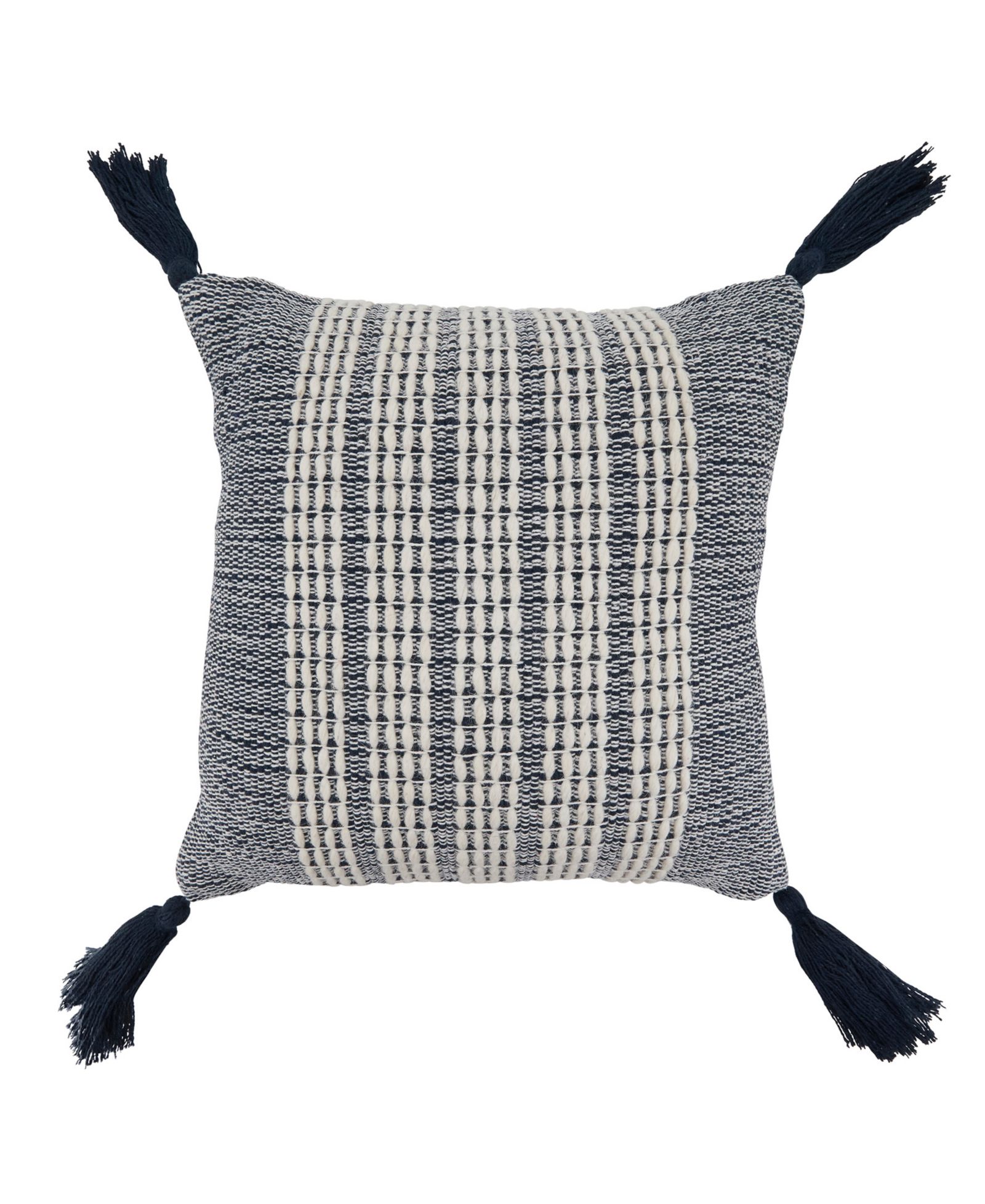 Saro Lifestyle Декоративная подушка Woven Stripe 18" x 18"
