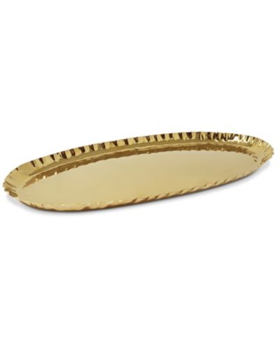 Classic Touch прямоугольный поднос Crushed Oblong 17.5"