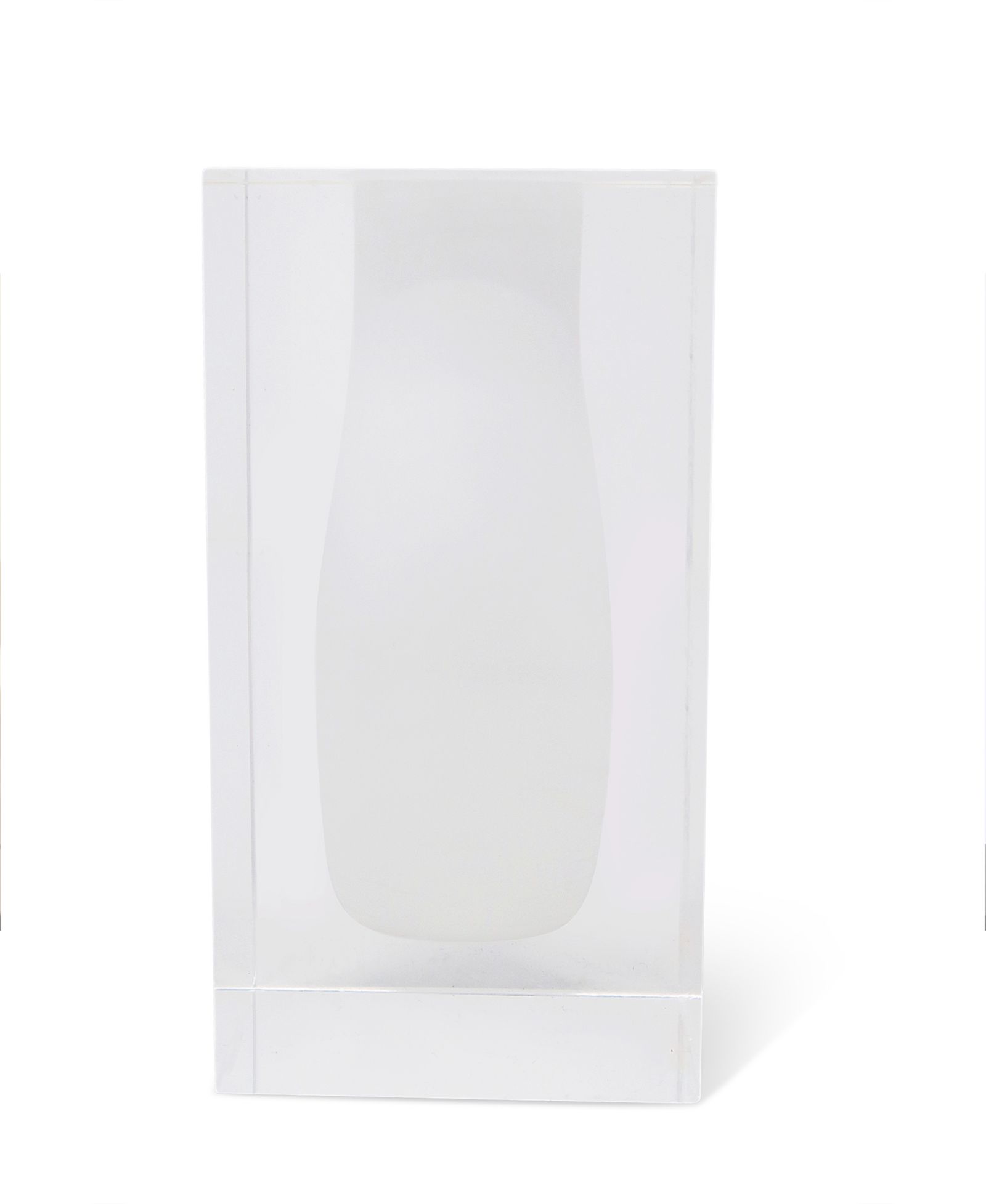 Декоративная ваза Classic Touch Double Wall Crystal Bud, 3.25"