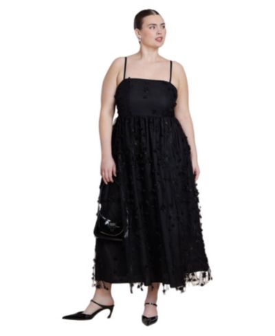 Платье Plus Size ELOQUII Женское с аппликацией