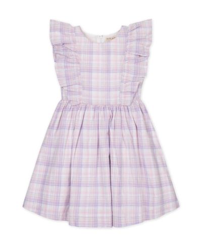 Детское льняное платье Hope & Henry Toddler Girls Flutter Sleeve Pinafore