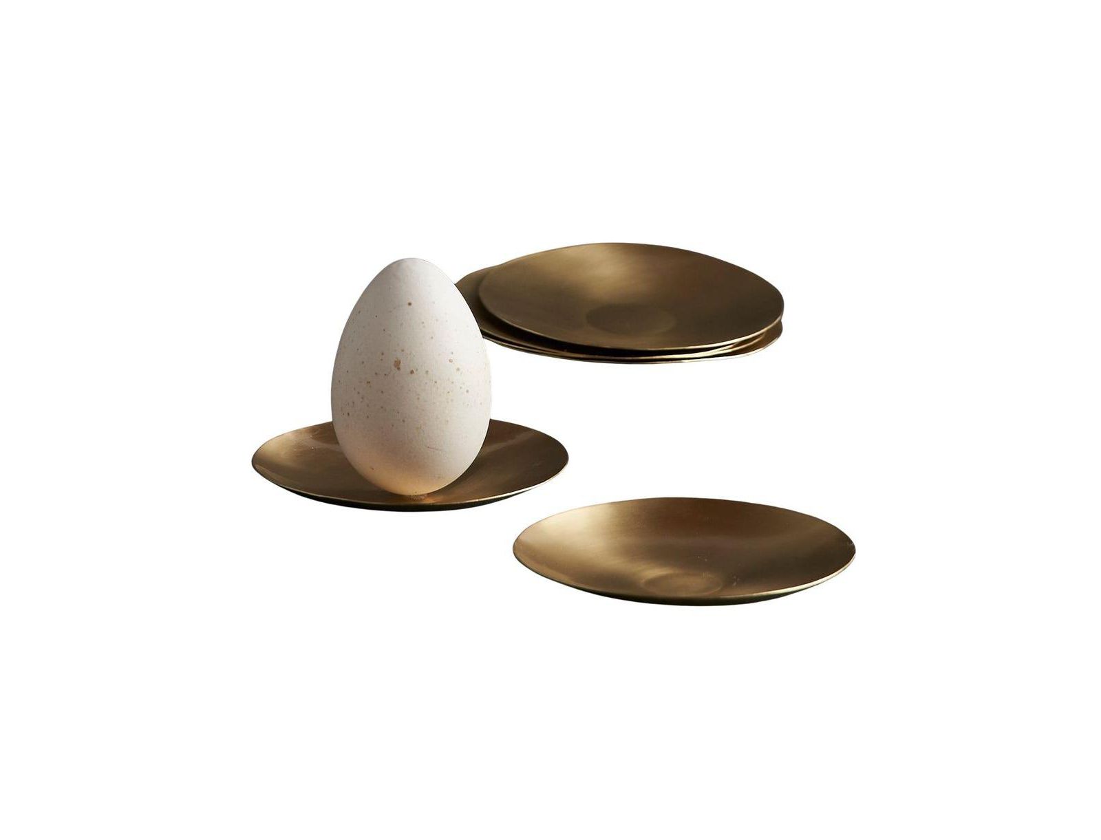 The Collective Artisan Brass Plates, Extra Small, набор из 6 шт