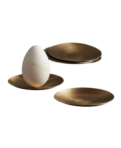 The Collective, Artisan Brass Plates Extra Small - Set of 6