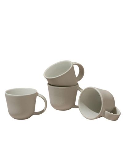 Gharyan Stoneware, Stoneware Coffee Mug  Osun 6.7 oz - Set of 4