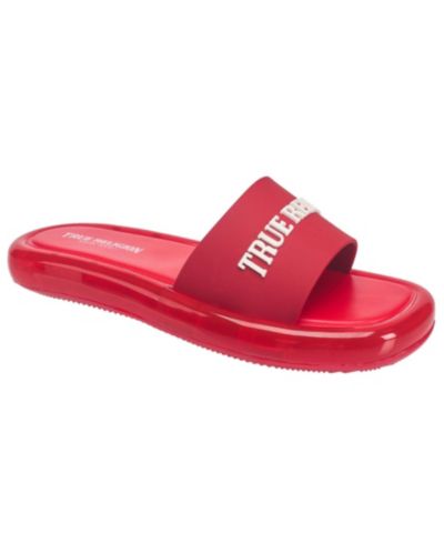 True Religion Женские шлепанцы Jelly Slide с логотипом