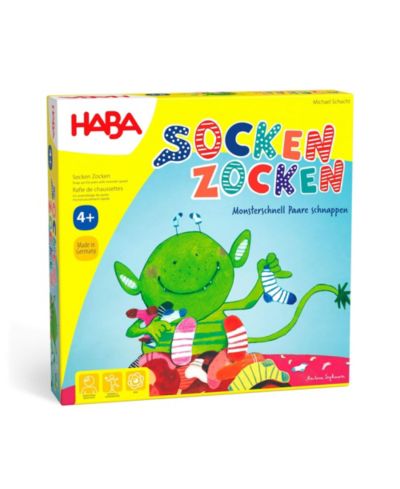 Haba Lucky Sock Matching and Memory Board Game, Ages 4+