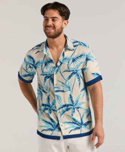 Мужская рубашка Cubavera с принтом Palm Print
