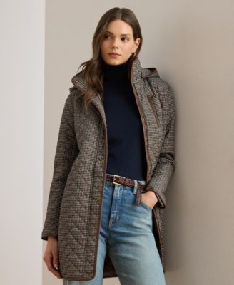 Lauren Ralph Lauren Women's Hooded Quilted Coat, Created for Macy's