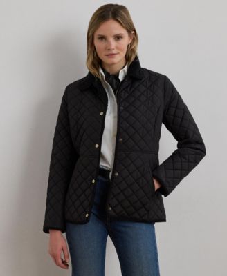 Lauren Ralph Lauren Женское стеганое пальто с воротником из искусственного меха Sherpa
