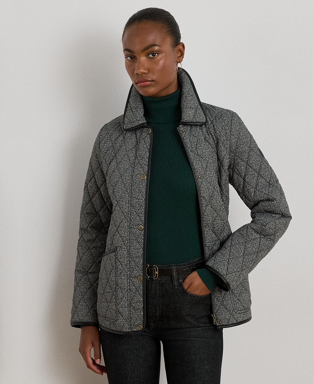 Lauren Ralph Lauren Women's Quilted Velboa-Lined Jacket, Created for Macy's