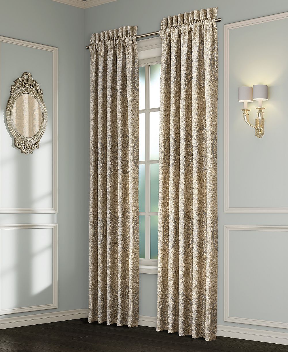 J Queen New York Romero Window Panel Pair, 50" x 95"