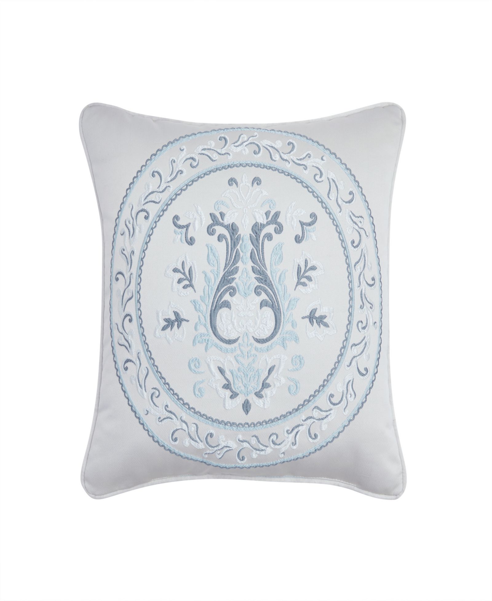 J Queen New York Boulevard Square Embellished Decorative Pillow, 18" x 18"