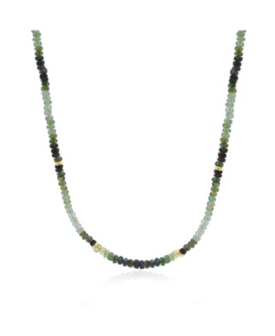 The Lovery ожерелье Green Garnet Ombre из бисера и 14K Gold
