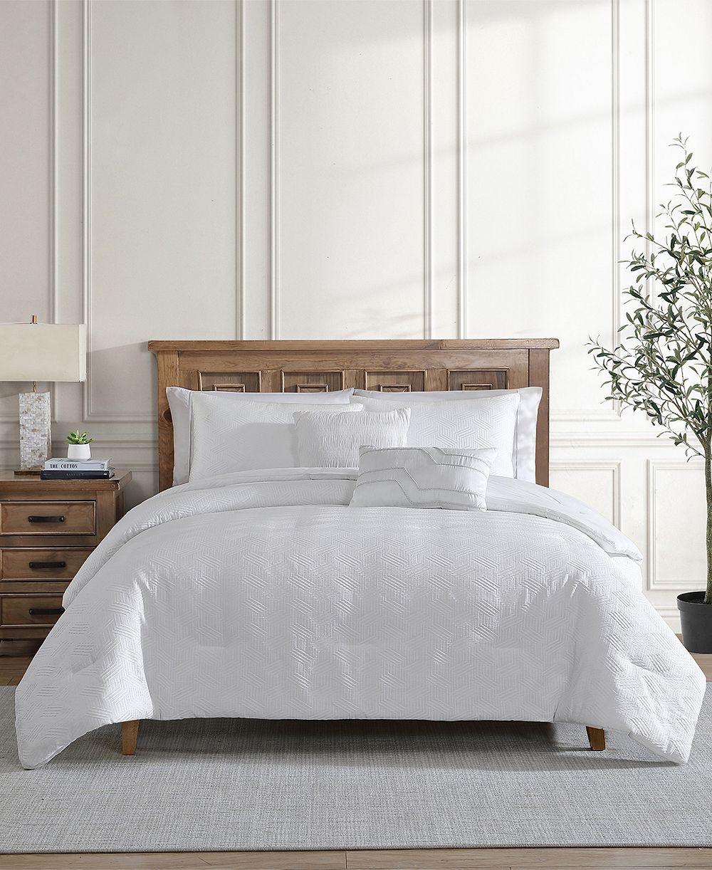 VCNY Home Blanca Jacquard Geometric 5-Pc. Comforter Set, King