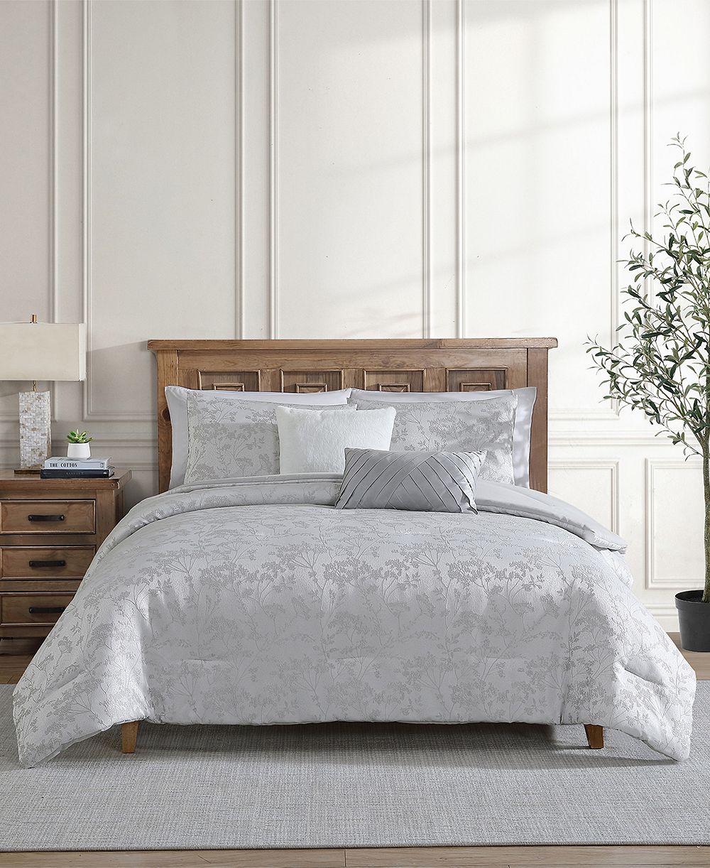 VCNY Home Nikka Jacquard Floral 5-Pc. Comforter Set, Queen