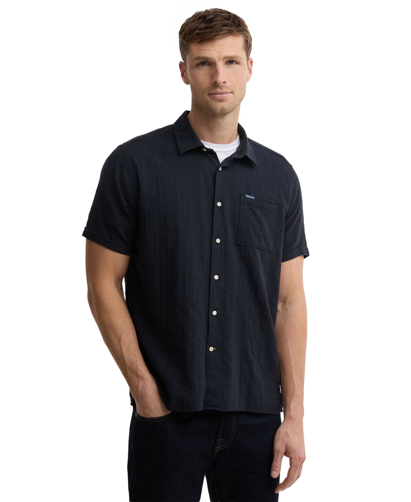 Barbour Men's Kingswood Relaxed-Fit Ripstop Summer Shirt