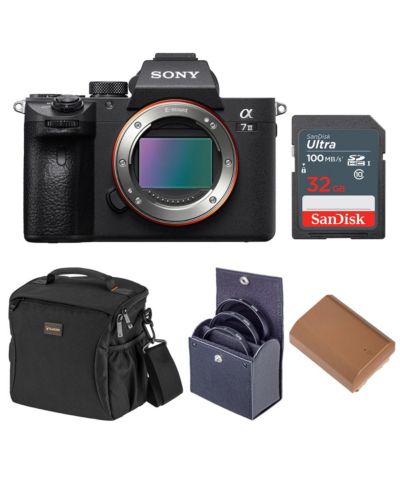 Sony Alpha a7 III 24MP 4K UHD Mirrorless Camera, Bundle with Filter Kit