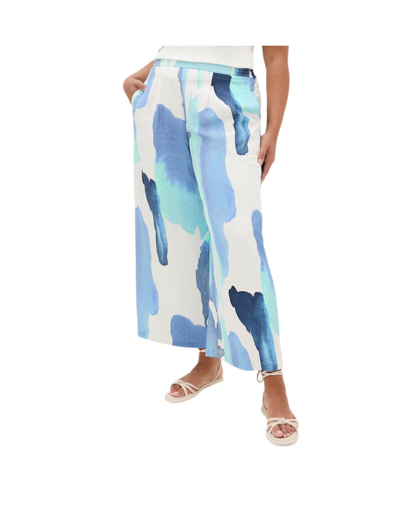 Брюки CITY CHIC Plus Size Surface Level Print