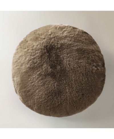 Z Gallerie круглая подушка Shay Faux Fur 18"