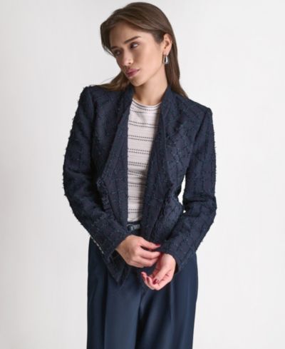 BCBG Женский жакет с открытым передом и воротником-стойкой