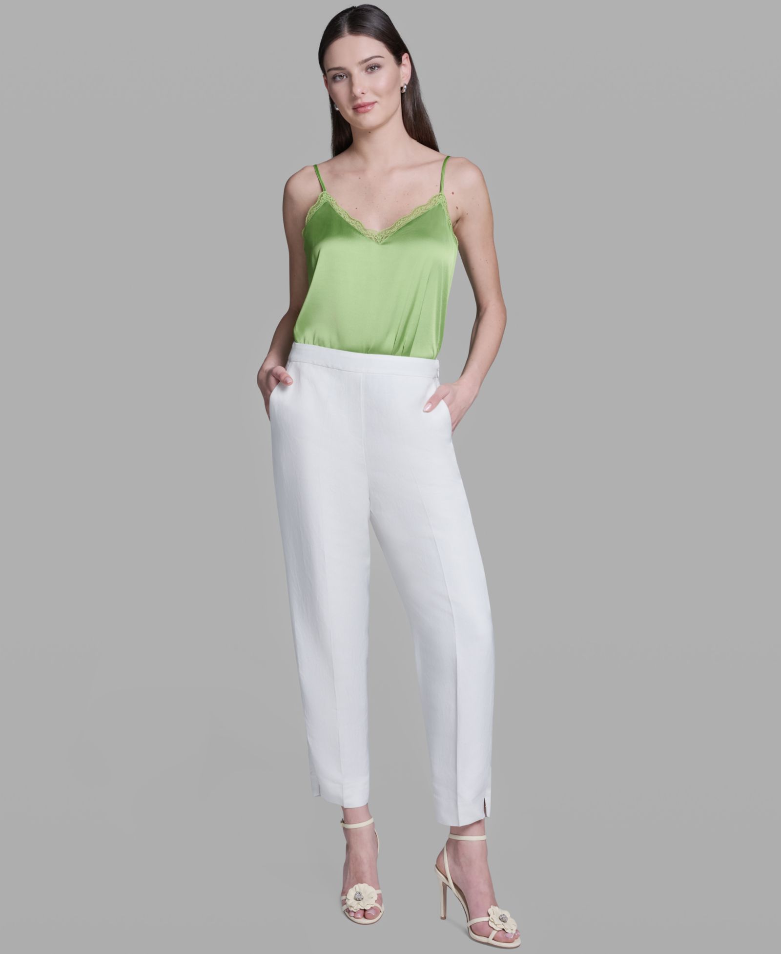BCBG прямые брюки с высокой талией Женские