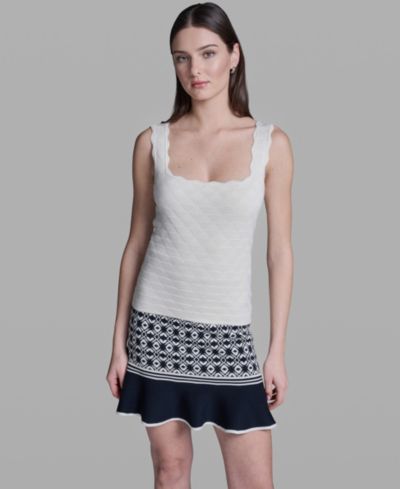 Женский топ-майка BCBG Women's Sleeveless Sweater Knit Rayon