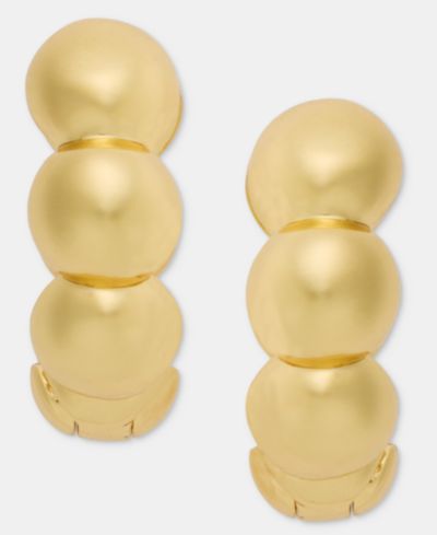 Серьги-кольца Anne Klein Small Half-Dome Huggie, 0.6"