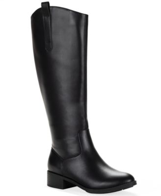 Style & Co Women's Valoraa Round Toe Full-Zip Riding Boots