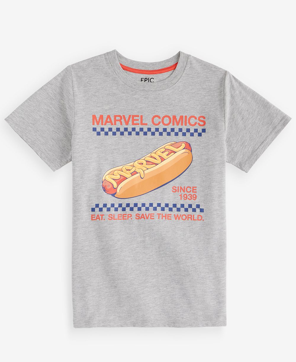 Детская футболка Epic Threads Marvel Comics Hot Dog с коротким рукавом, XS-XL