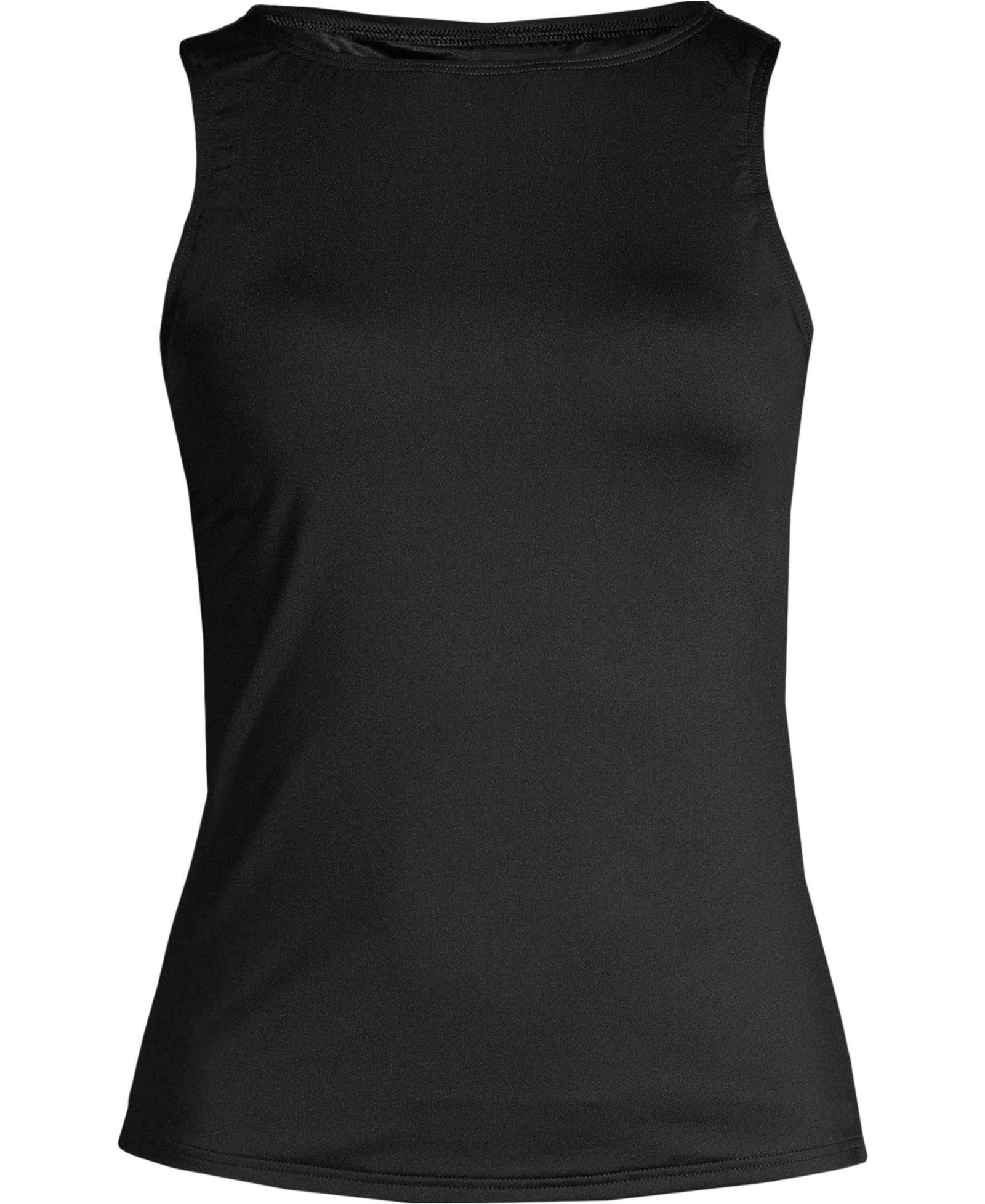 Lands' End Petite High Neck UPF 50 Sun Protection Modest Tankini Swimsuit Top