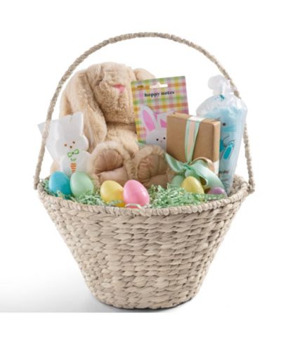 Best Choice Products Easter Basket, Large Woven Easter Basket for Kids w/ Collapsible Handle, Tapered Shape