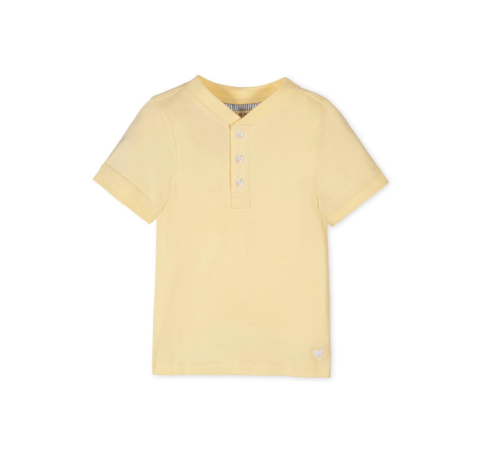 Hope & Henry Boys Organic Short Sleeve Henley Tee
