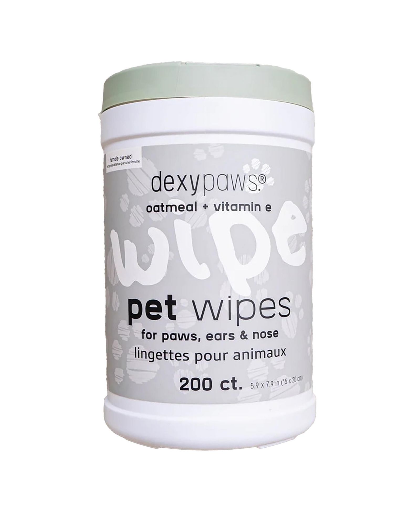 Dexypaws Pet Wipes: Oatmeal & Vitamin E - 200ct