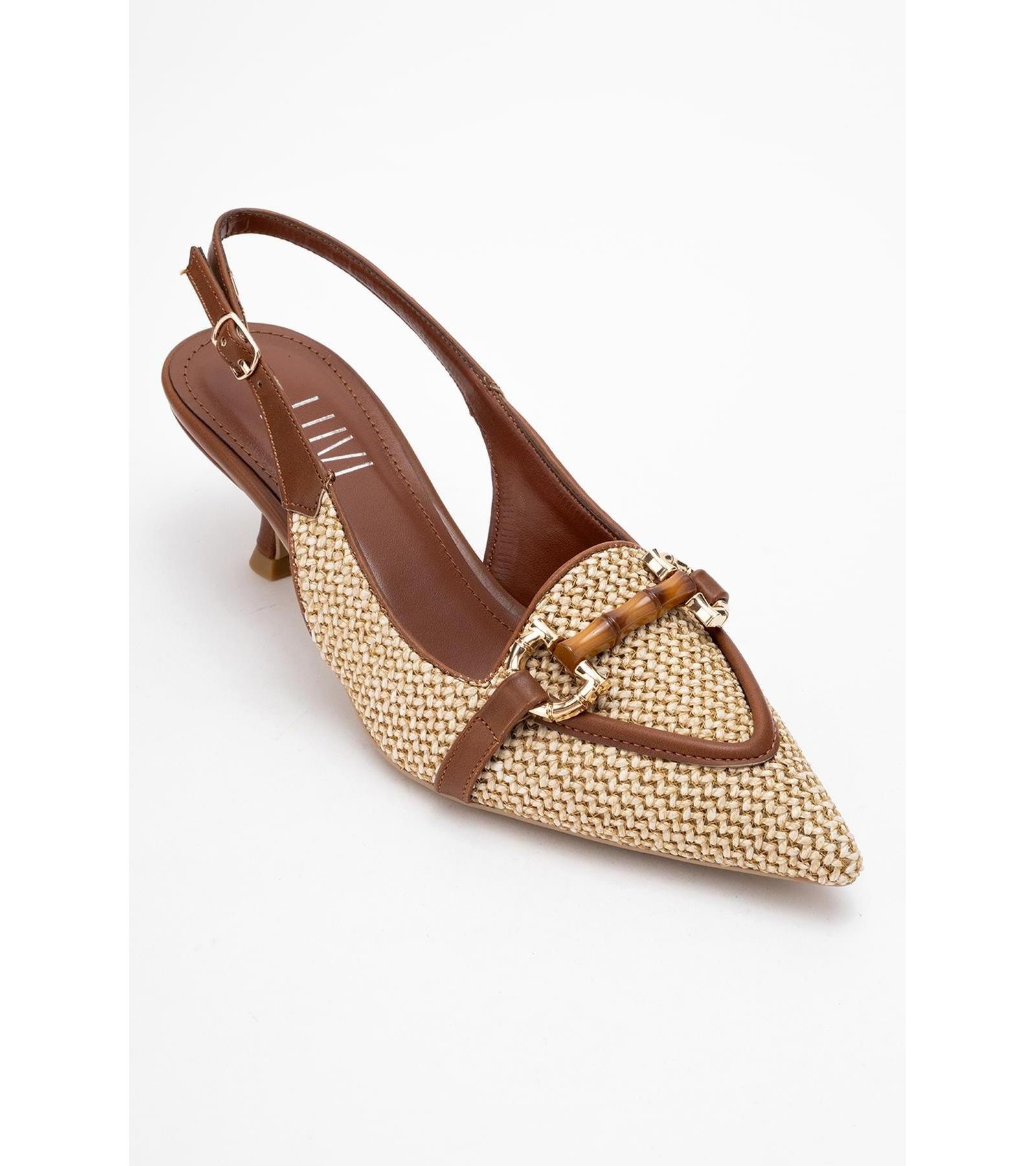 Prologue Shoes Women's Osca Pointed Toe Buckled Slingback Pump