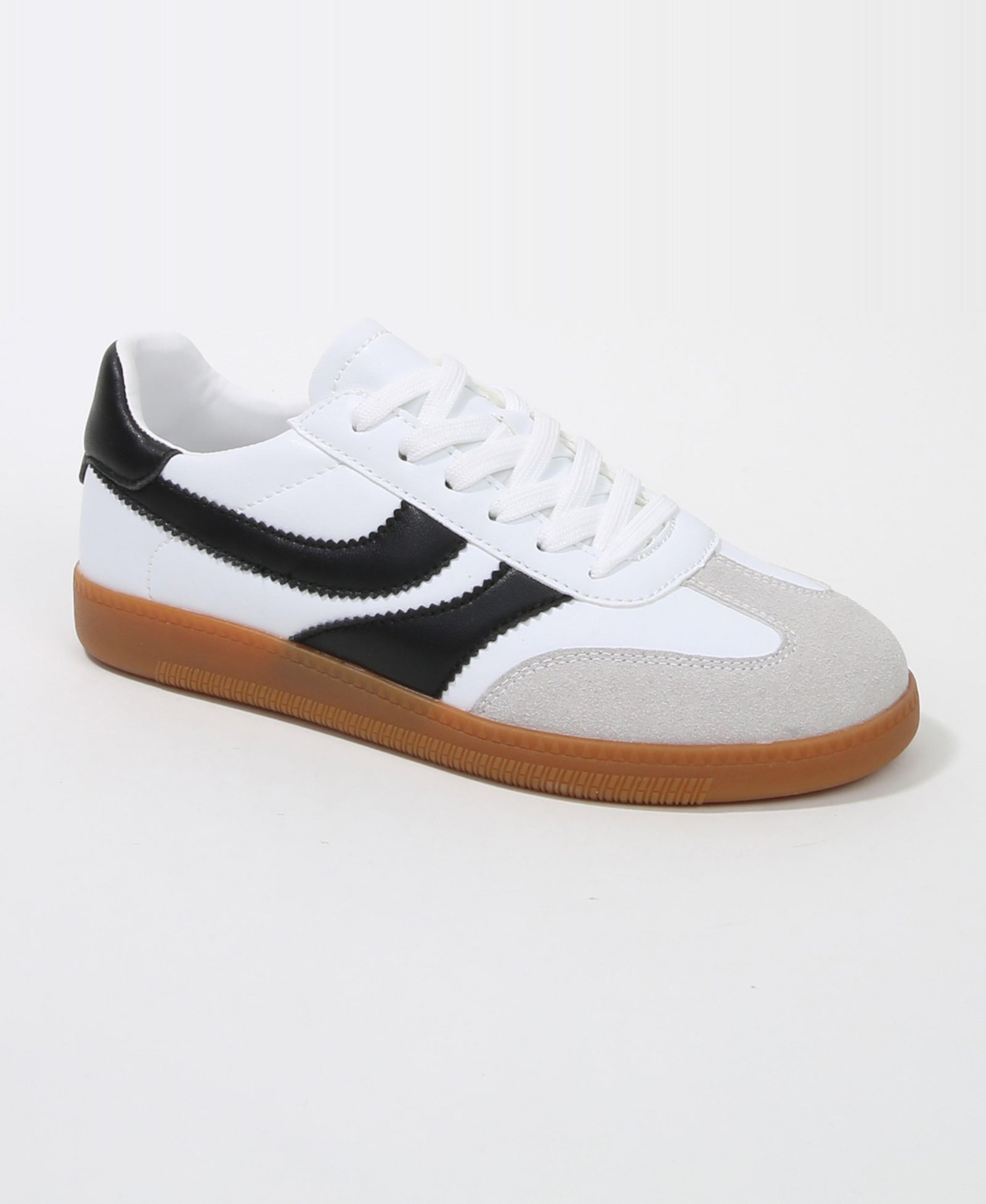 BERNESS Women's Lilliann Mixed Panel Lace-Up Sneakers