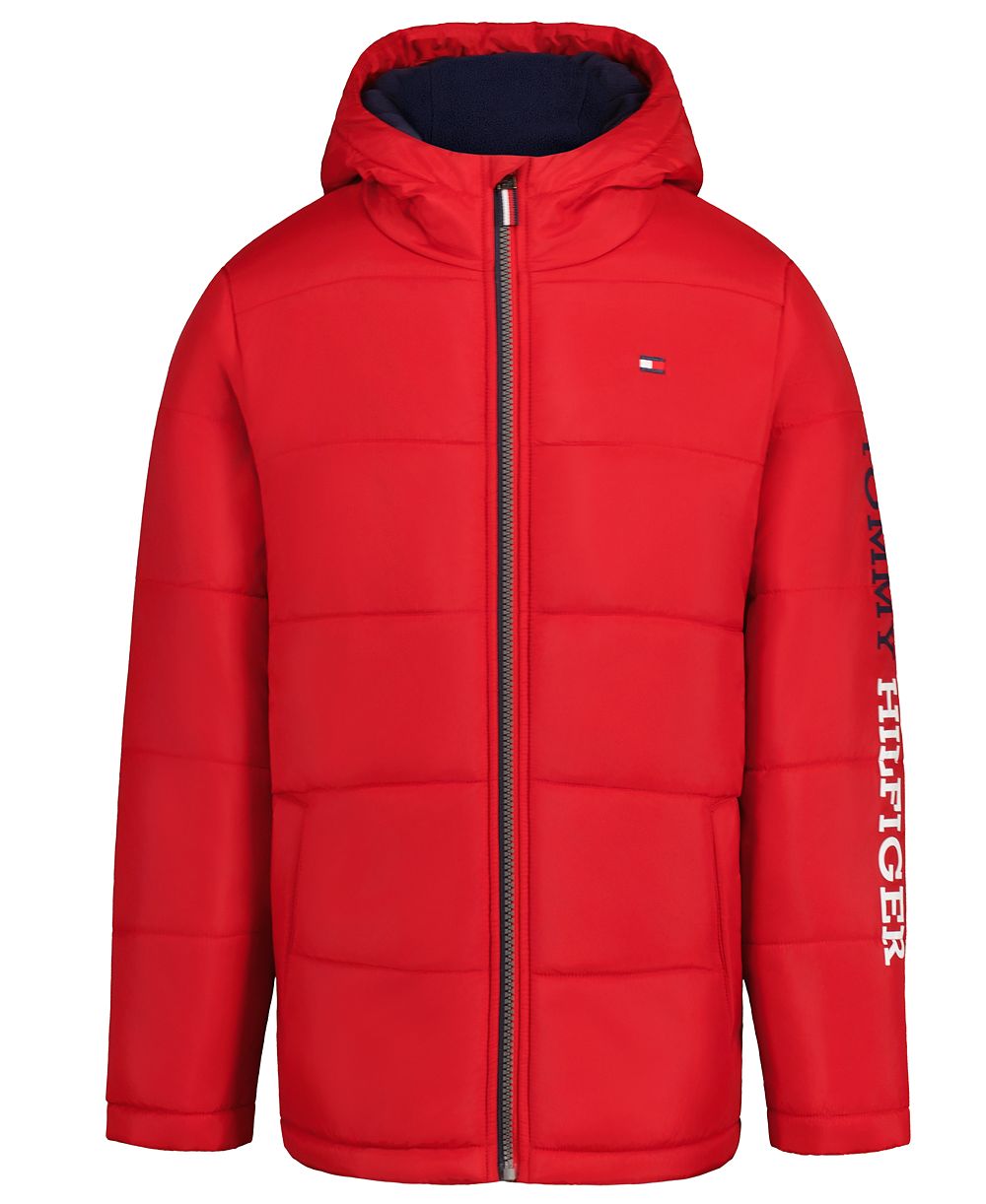 Tommy Hilfiger Boys' 4-7 Logo Puffer Jacket