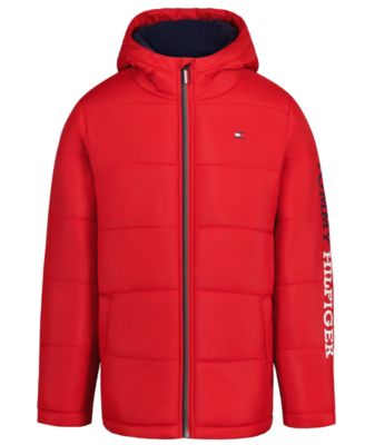 Tommy Hilfiger Boys' 8-20 Logo Puffer Jacket