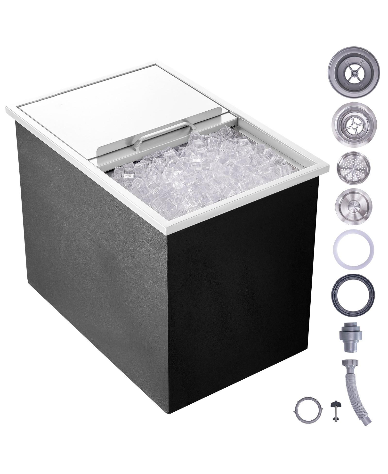 Термобокс Mecale Drop-In Stainless Steel, 40.9 Qt с раздвижной крышкой