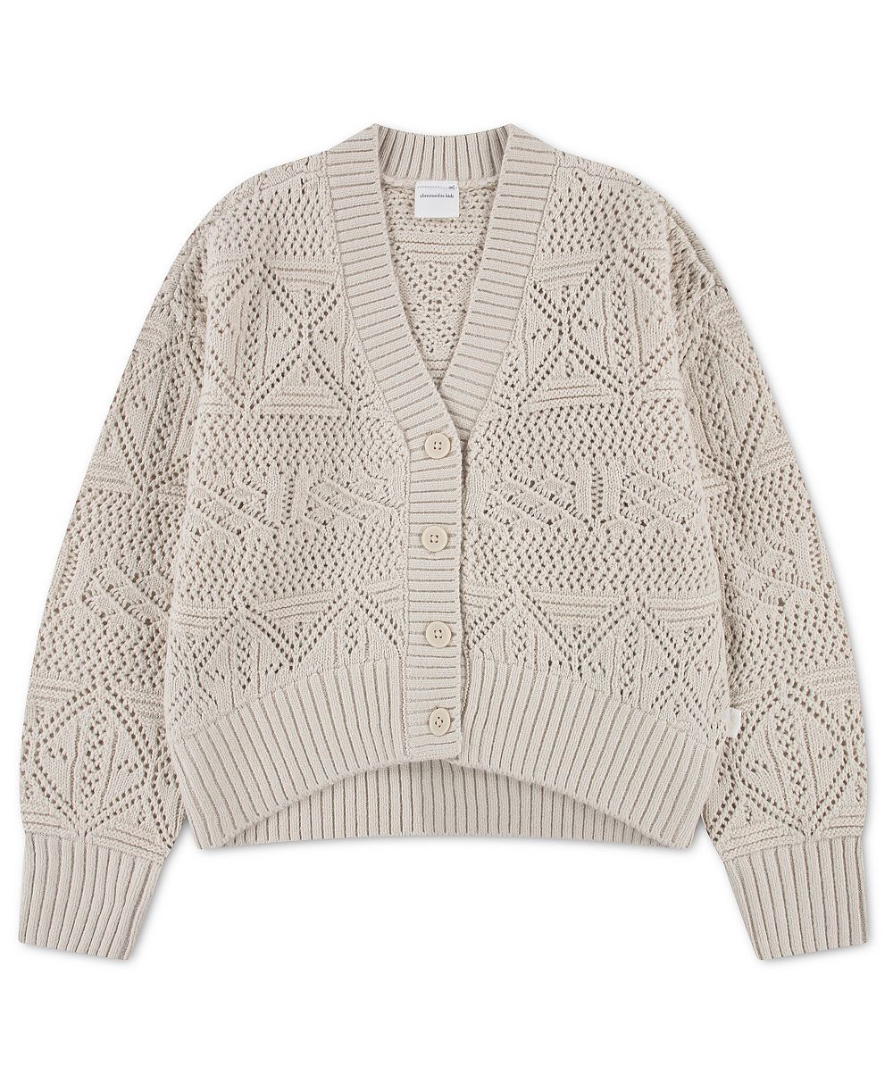 Детская кардиган abercrombie kids Pointelle Tie-Front