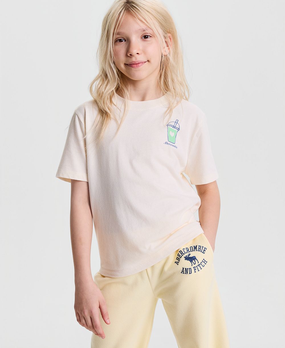 abercrombie kids Девичья футболка с коротким рукавом Matcha, размер 7-16