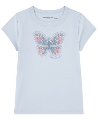 abercrombie kids Girls' 5-16 Butterfly Raglan Short-Sleeve T-Shirt