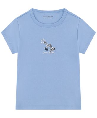 abercrombie kids Girls' 5-16 Lace Trim Short-Sleeve T-Shirt