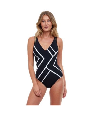 Женский слитный купальник Gottex Mirage V-Neck One Piece