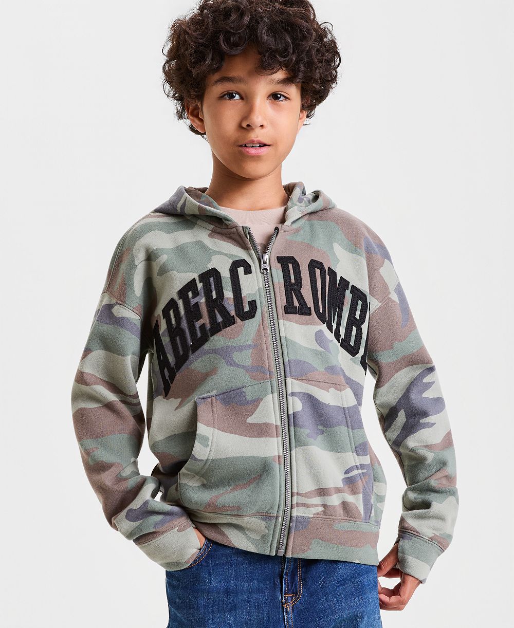 abercrombie kids мужской худи на молнии с логотипом для мальчиков 8-20 лет