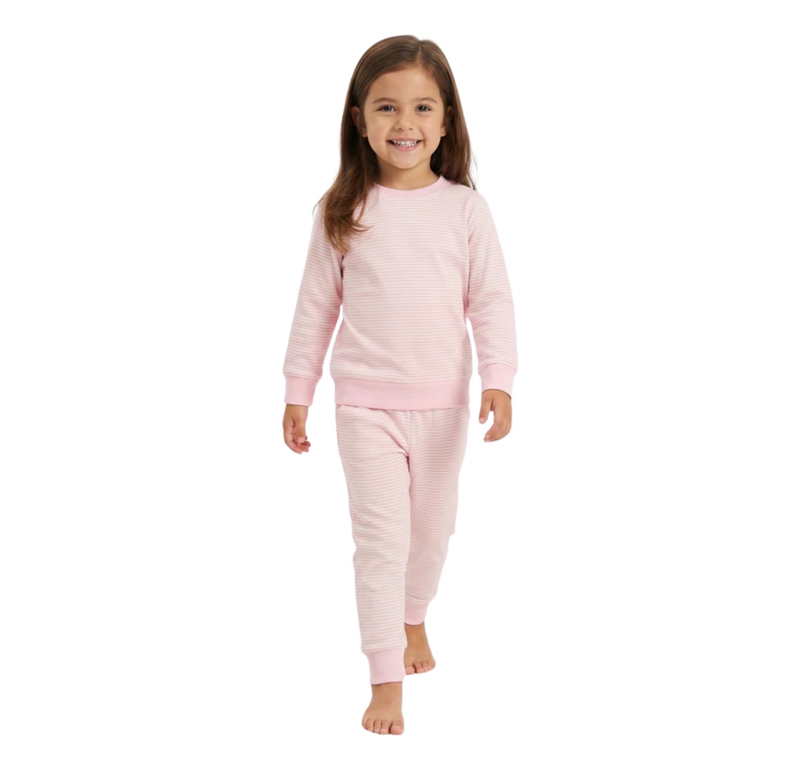 Motette бесшовный хлопковый спортивный костюм Peony Stripe для девочек