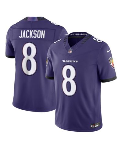 Nike Мужская джерси Lamar Jackson Baltimore Ravens Vapor F.U.S.E. фиолетовая