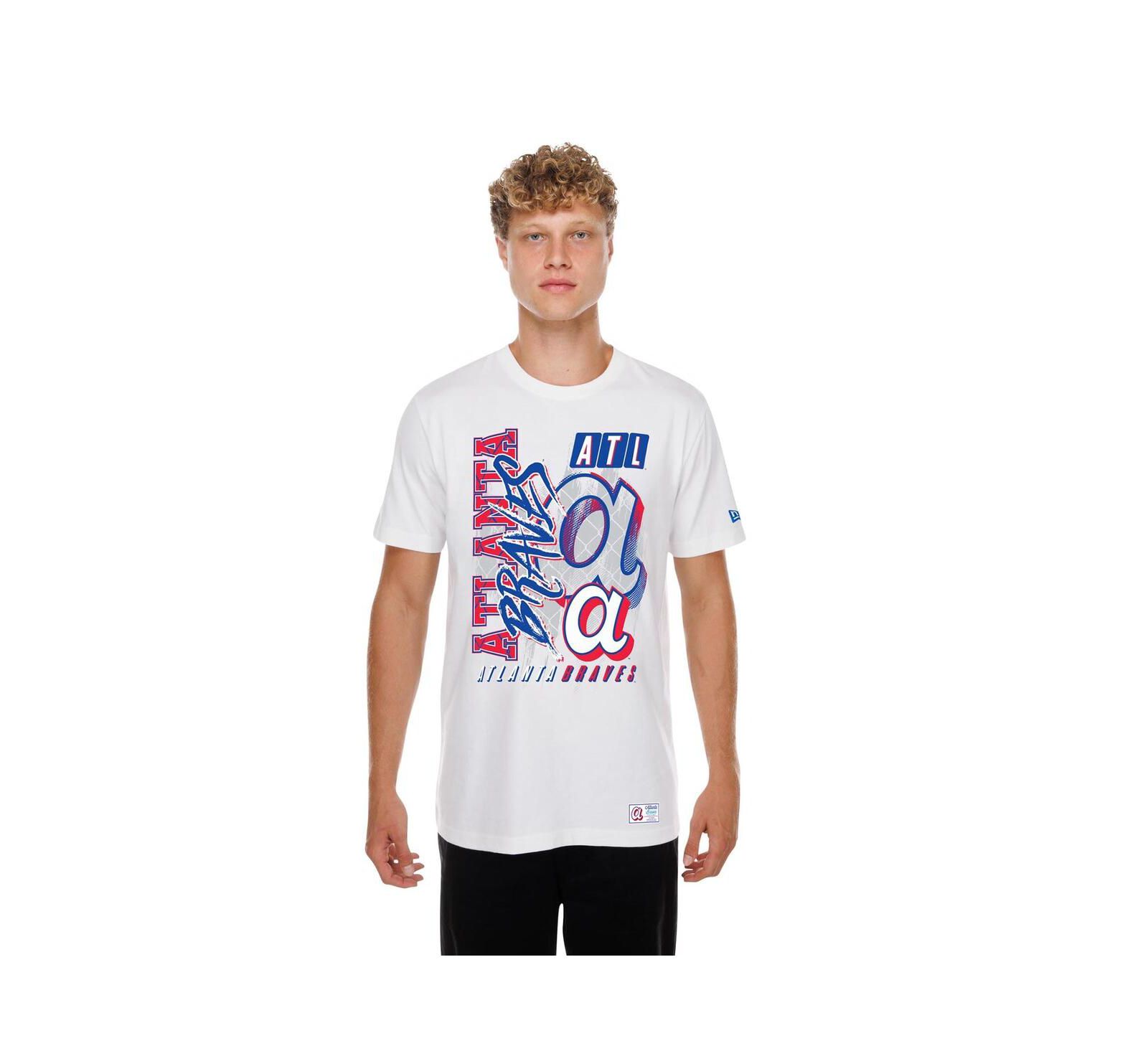 Мужская футболка New Era White Atlanta Braves 2026 City Connect Photo Real