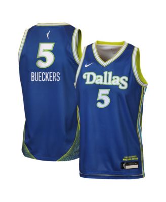 Детская синяя джерси Nike Paige Bueckers Dallas Wings Victory Rebel Edition